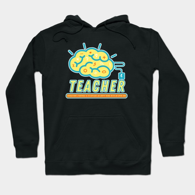 Plugged In Teacher Hoodie by jtranphoto